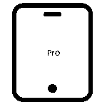 Iconic Representation of Apple iPad Pro